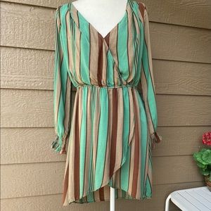 Kori America women’s striped boho dress, S